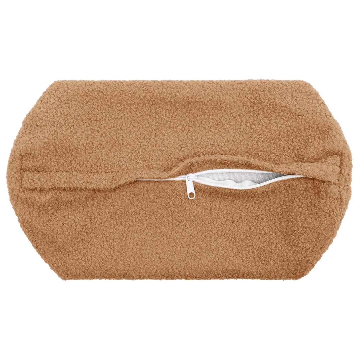 Cushion Cover 6 pcs HEERLEN Beige Ø 15 x 40 cm Bouclé