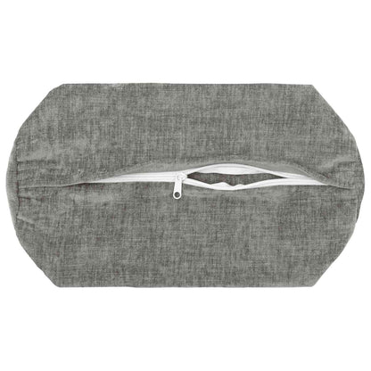 Cushion Cover 6 pcs HEERLEN Dark Grey Ø 15 x 40 cm