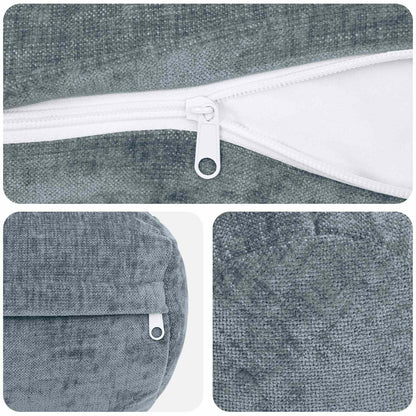 Cushion Cover 6 pcs HEERLEN Light Blue Ø 15 x 40 cm