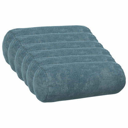 Cushion Cover 6 pcs HEERLEN Blue Ø 15 x 40 cm Chenille Fabric