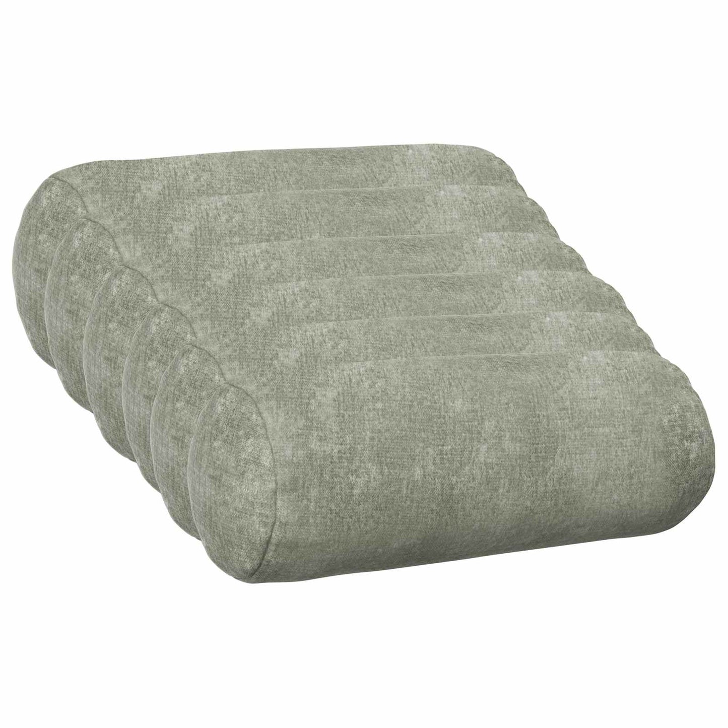 Cushion Cover 6 pcs HEERLEN Green Ø 15 x 40 cm Chenille Fabric