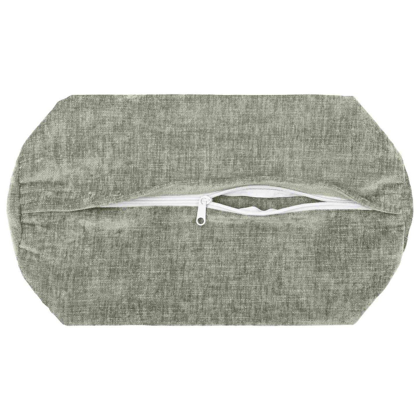 Cushion Cover 6 pcs HEERLEN Green Ø 15 x 40 cm Chenille Fabric