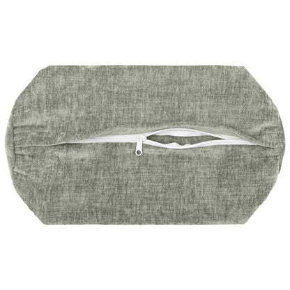 Cushion Cover 6 pcs HEERLEN Green Ø 15 x 40 cm Chenille Fabric