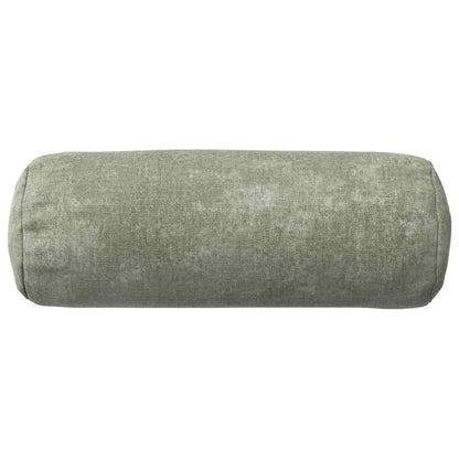 Cushion Cover 6 pcs HEERLEN Green Ø 15 x 40 cm Chenille Fabric