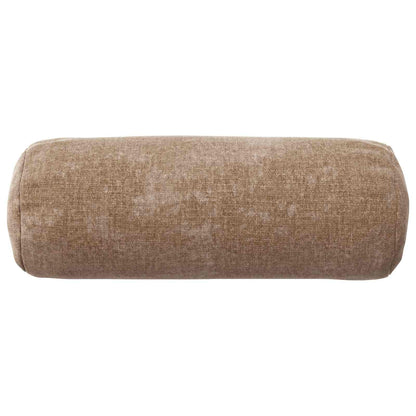 Cushion Cover 6 pcs HEERLEN Brown Ø 15 x 40 cm Chenille Fabric
