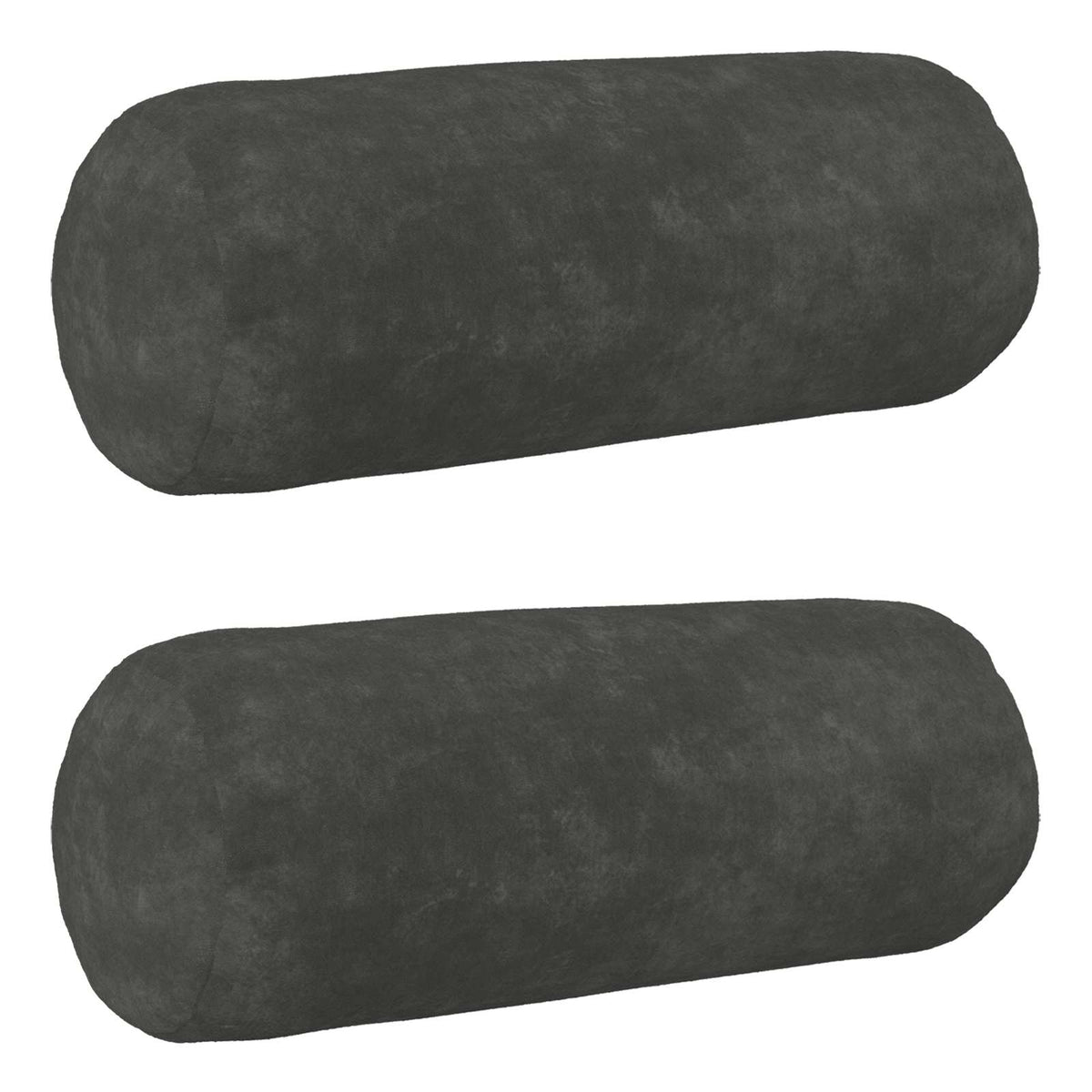 Cushion Cover 2 pcs HEERLEN Anthracite Ø 15 x 40 cm