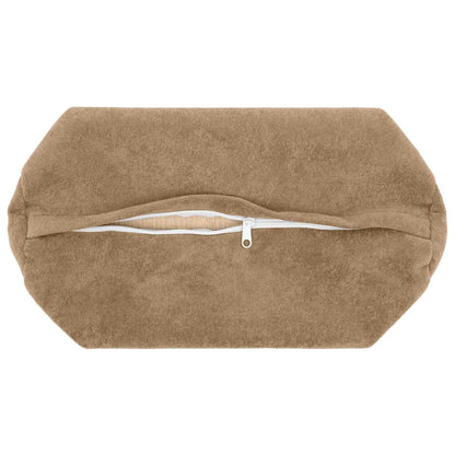 Cushion Cover 6 pcs HEERLEN Taupe Ø 15 x 40 cm