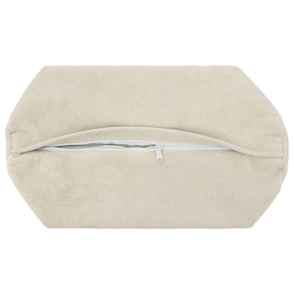 Cushion Cover 2 pcs HEERLEN Cream Ø 15 x 40 cm