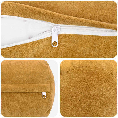 Cushion Cover 6 pcs HEERLEN Yellow Ø 15 x 40 cm