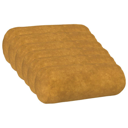 Cushion Cover 6 pcs HEERLEN Yellow Ø 15 x 40 cm