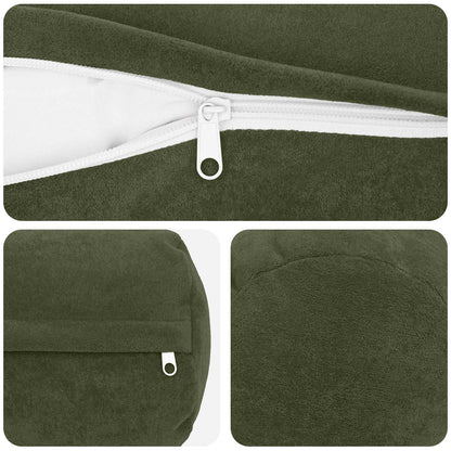 Cushion Cover 2 pcs HEERLEN Green Ø 15 x 40 cm