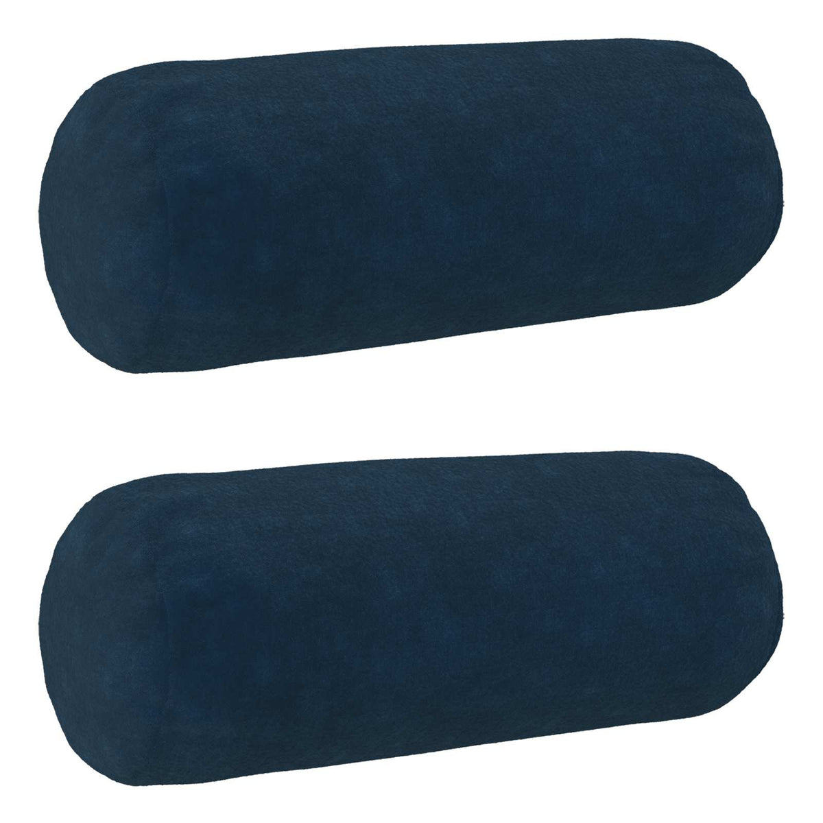 Cushion Cover 2 pcs HEERLEN Blue Ø 15 x 40 cm Microfiber Fleece
