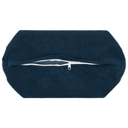 Cushion Cover 2 pcs HEERLEN Blue Ø 15 x 40 cm Microfiber Fleece