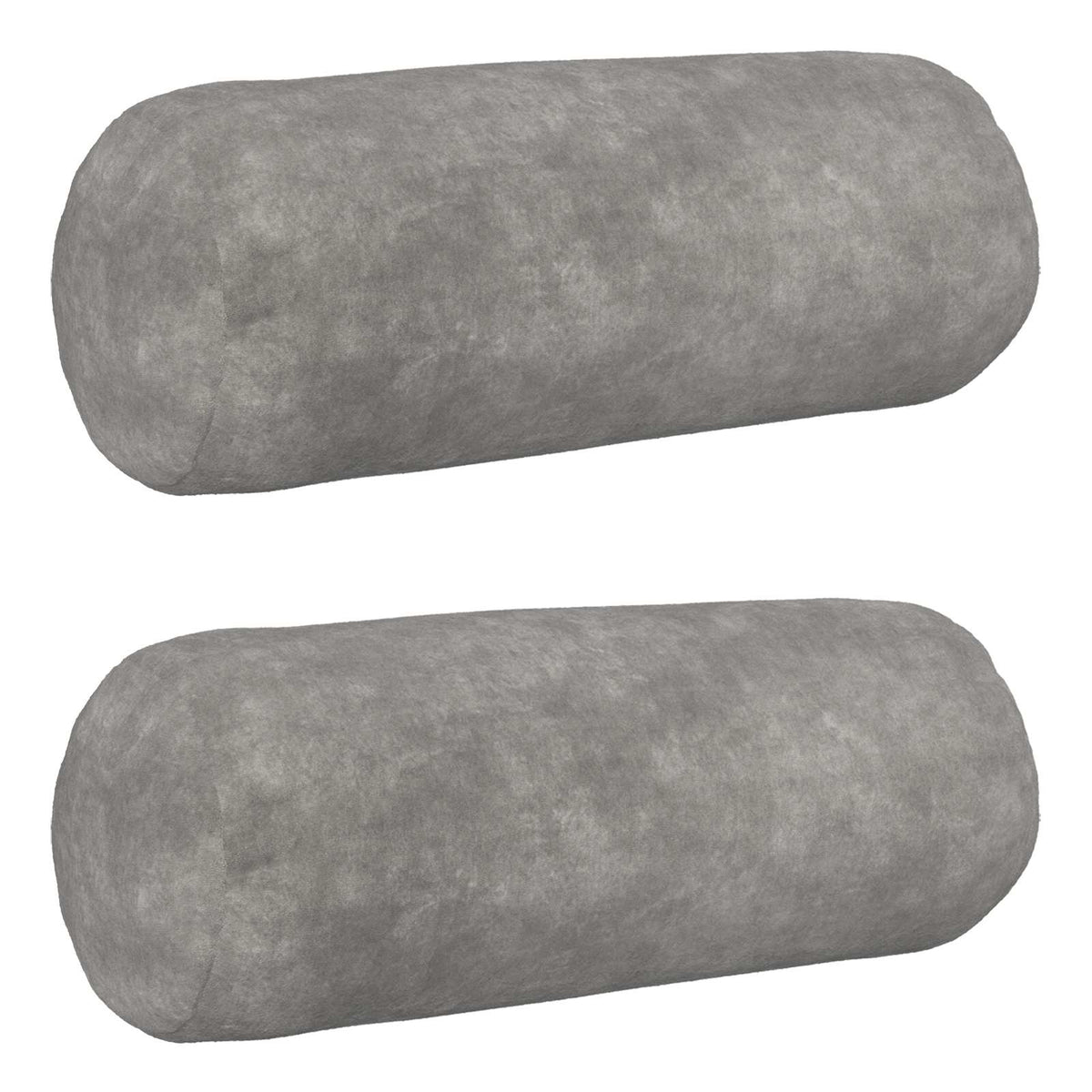 Cushion Cover 2 pcs HEERLEN Light Grey Ø 15 x 40 cm