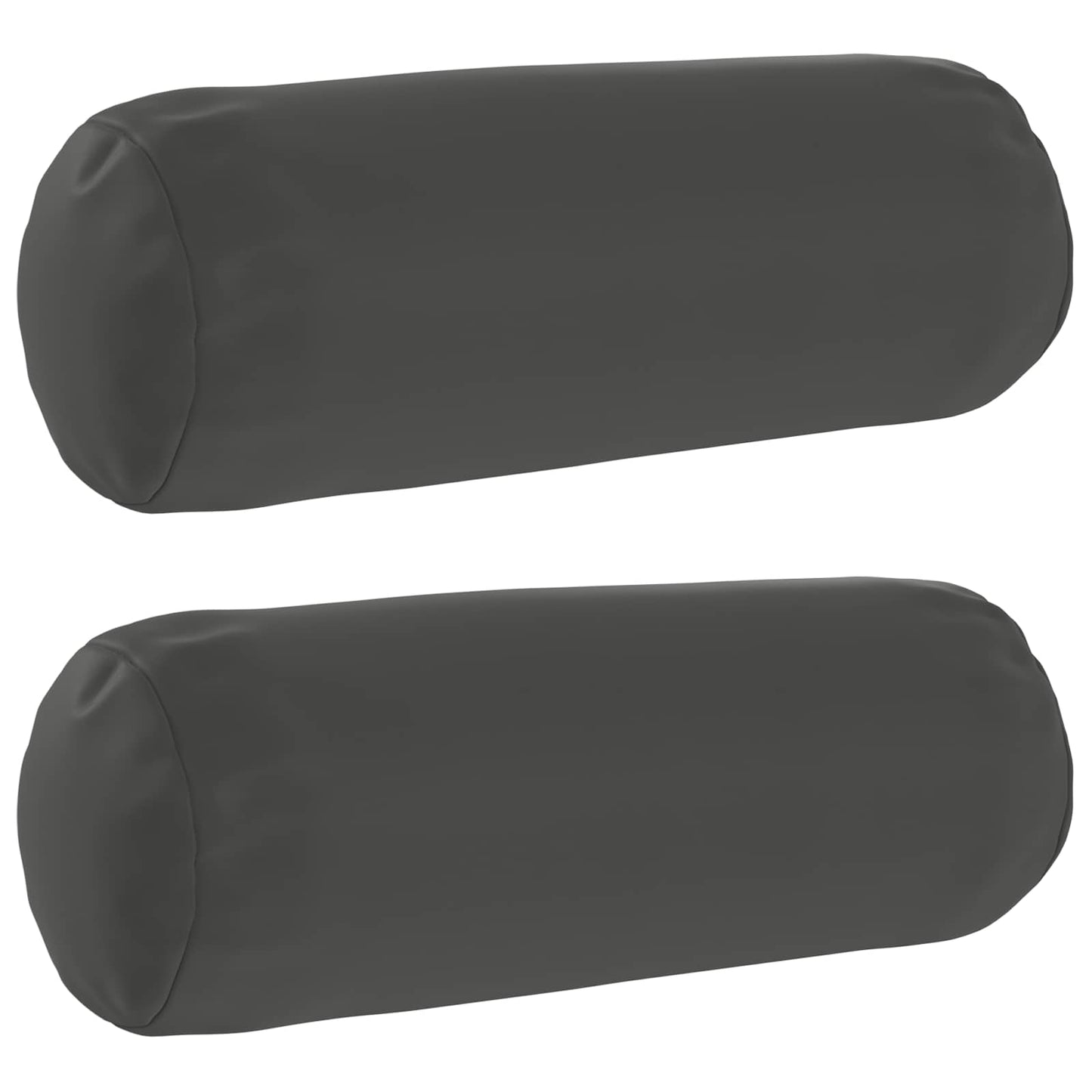 Cushion Cover 2 pcs HEERLEN Anthracite Ø 15 x 40 cm Polyester