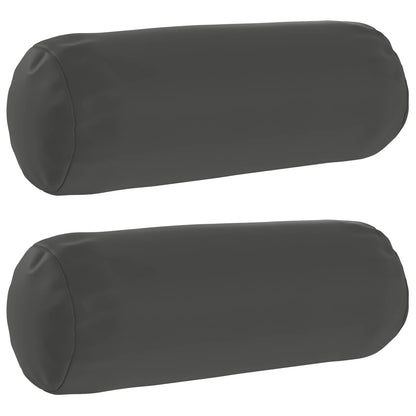 Cushion Cover 2 pcs HEERLEN Anthracite Ø 15 x 40 cm Polyester