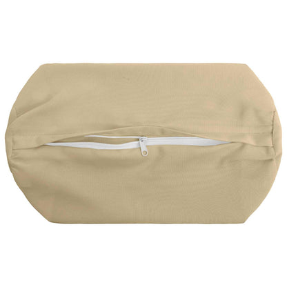 Cushion Cover 2 pcs HEERLEN Beige Ø 15 x 40 cm Polyester