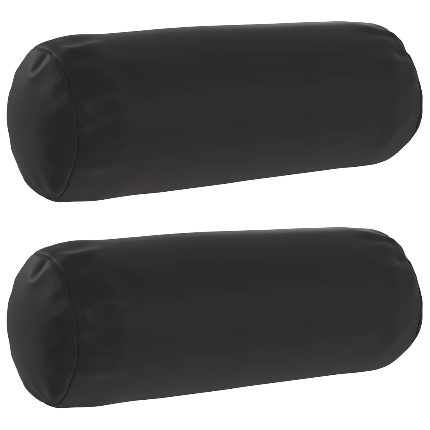 Cushion Cover 2 pcs HEERLEN Black Ø 15 x 40 cm Polyester