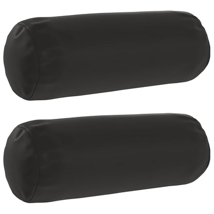 Cushion Cover 2 pcs HEERLEN Black Ø 15 x 40 cm Polyester