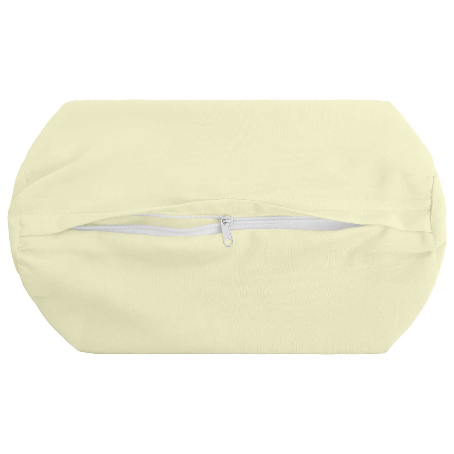 Cushion Cover 2 pcs HEERLEN Cream Ø 15 x 40 cm Polyester