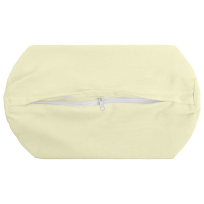 Cushion Cover 6 pcs HEERLEN Cream Ø 15 x 40 cm Polyester