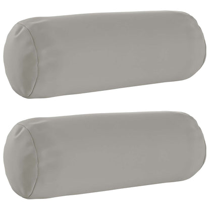 Cushion Cover 2 pcs HEERLEN Grey Ø 15 x 40 cm Polyester