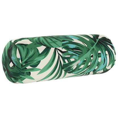 Cushion Cover 6 pcs HEERLEN Leaf Pattern Ø 15 x 40 cm Polyester