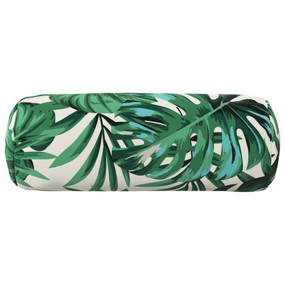 Cushion Cover 6 pcs HEERLEN Leaf Pattern Ø 15 x 40 cm Polyester