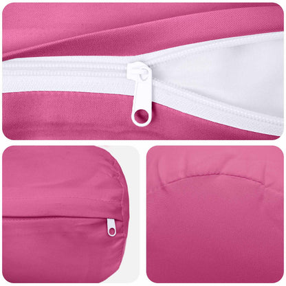 Cushion Cover 2 pcs HEERLEN Pink Ø 15 x 40 cm Polyester