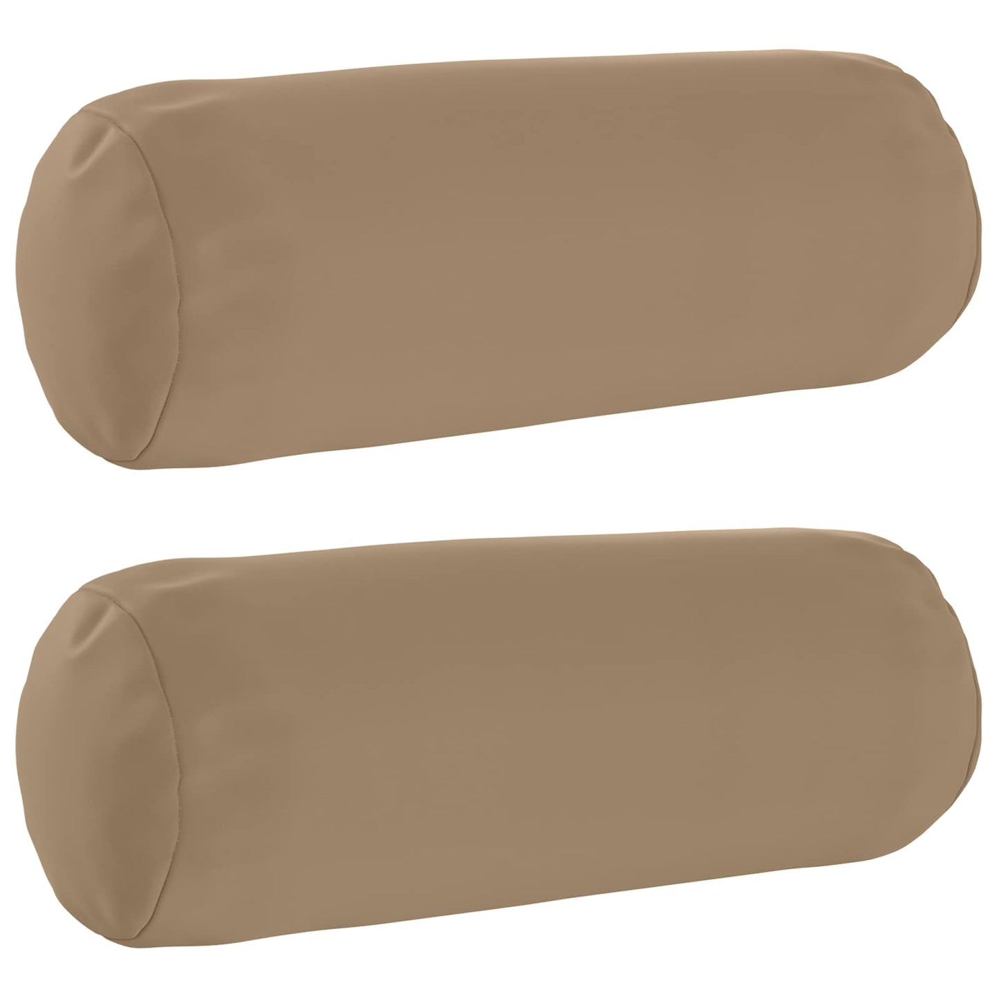 Cushion Cover 2 pcs HEERLEN Taupe Ø 15 x 40 cm Polyester