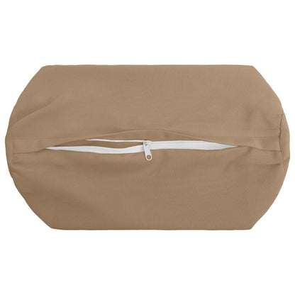 Cushion Cover 6 pcs HEERLEN Taupe Ø 15 x 40 cm Polyester