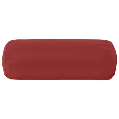 Cushion Cover 2 pcs HEERLEN Wine Red Ø 15 x 40 cm Polyester