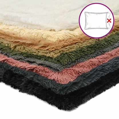 Cushion Cover 6 pcs HEERLEN Black Ø 15 x 40 cm PV Fleece