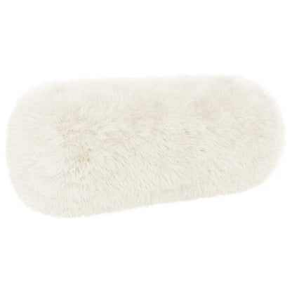 Cushion Cover 2 pcs HEERLEN White Ø 15 x 40 cm PV Fleece