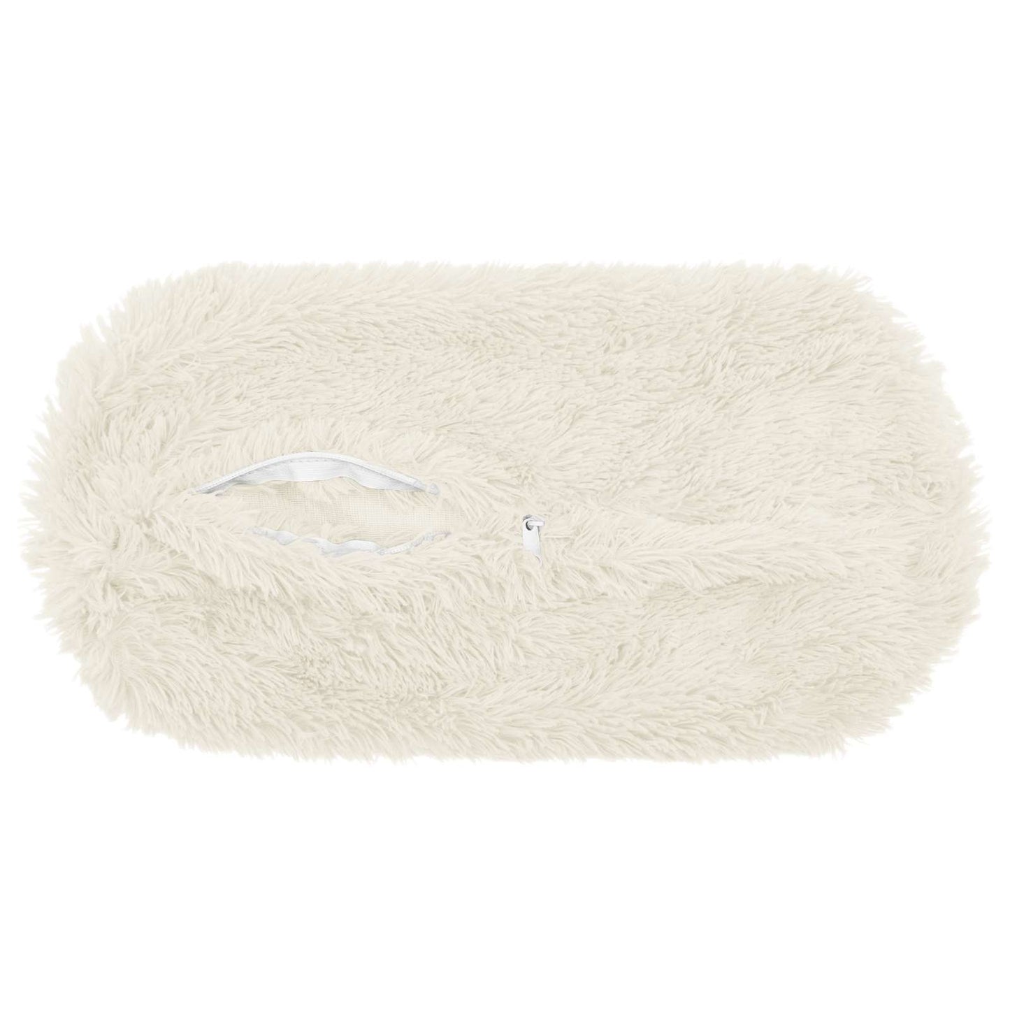 Cushion Cover 2 pcs HEERLEN White Ø 15 x 40 cm PV Fleece