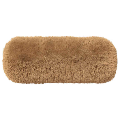 Cushion Cover 2 pcs HEERLEN Taupe Ø 15 x 40 cm PV Fleece