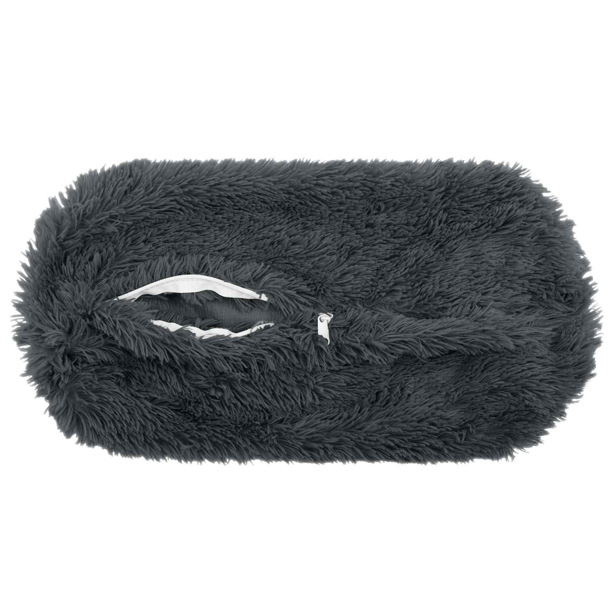 Cushion Cover 6 pcs HEERLEN Anthracite Ø 15 x 40 cm PV Fleece