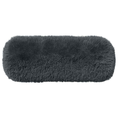 Cushion Cover 6 pcs HEERLEN Anthracite Ø 15 x 40 cm PV Fleece