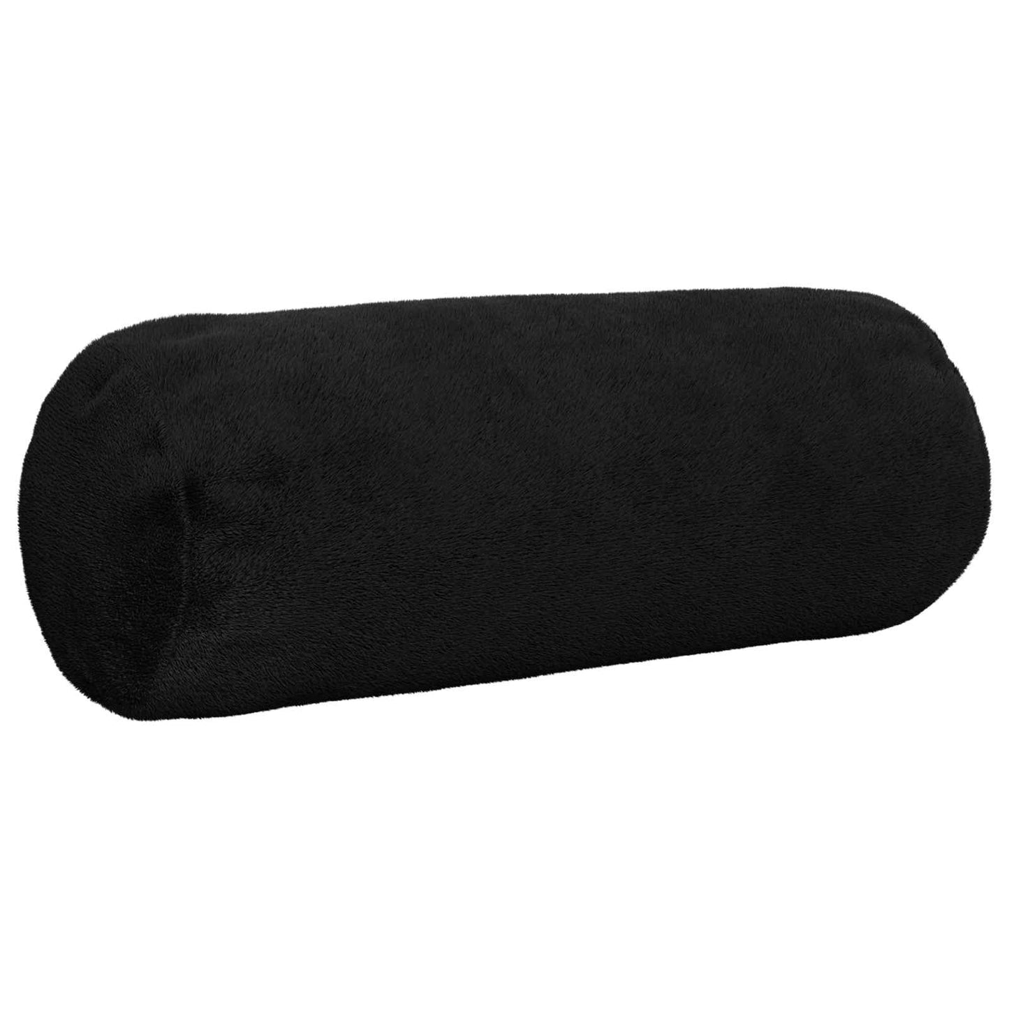 Cushion Cover 6 pcs HEERLEN Black Ø 15 x 40 cm Flannel