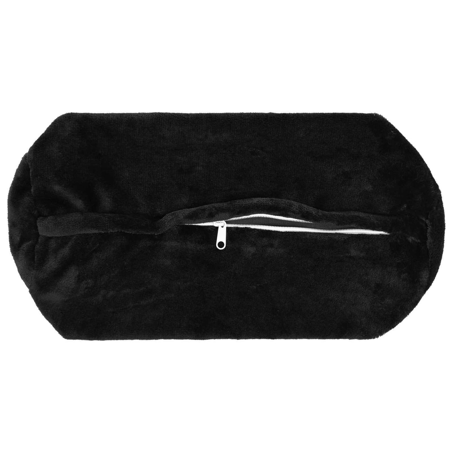 Cushion Cover 6 pcs HEERLEN Black Ø 15 x 40 cm Flannel