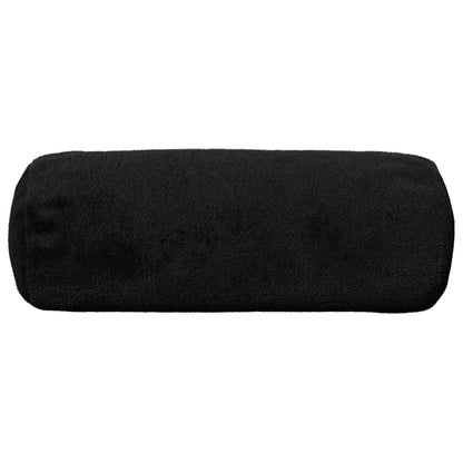 Cushion Cover 6 pcs HEERLEN Black Ø 15 x 40 cm Flannel