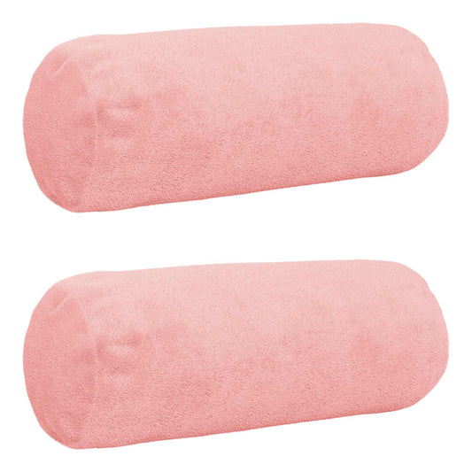 Cushion Cover 2 pcs HEERLEN Pink Dia. 15 x 40 cm Flannel