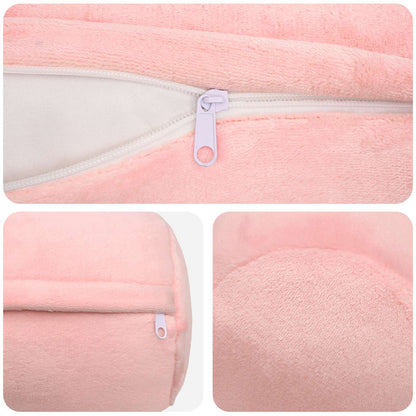 Cushion Cover 6 pcs HEERLEN Pink Ø 15 x 40 cm Flannel
