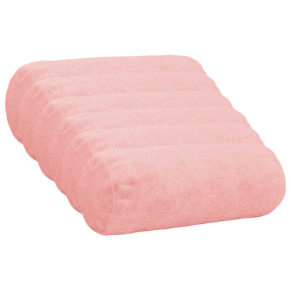 Cushion Cover 6 pcs HEERLEN Pink Ø 15 x 40 cm Flannel