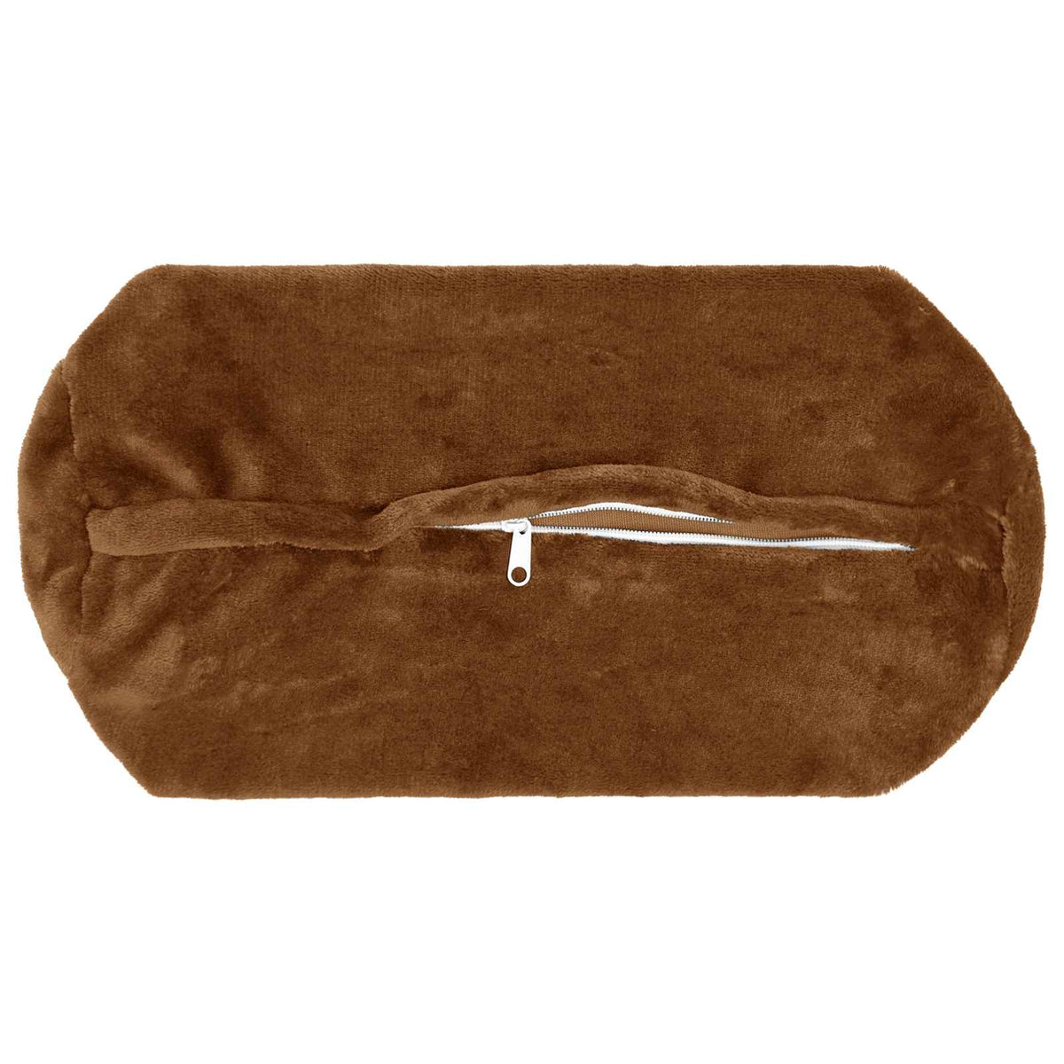 Cushion Cover 2 pcs HEERLEN Light Brown Ø 15 x 40 cm Flannel