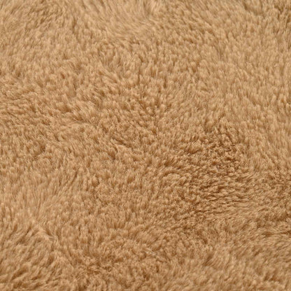 Cushion Cover 2 pcs HEERLEN Taupe Ø 15 x 40 cm Faux Rabbit Fur