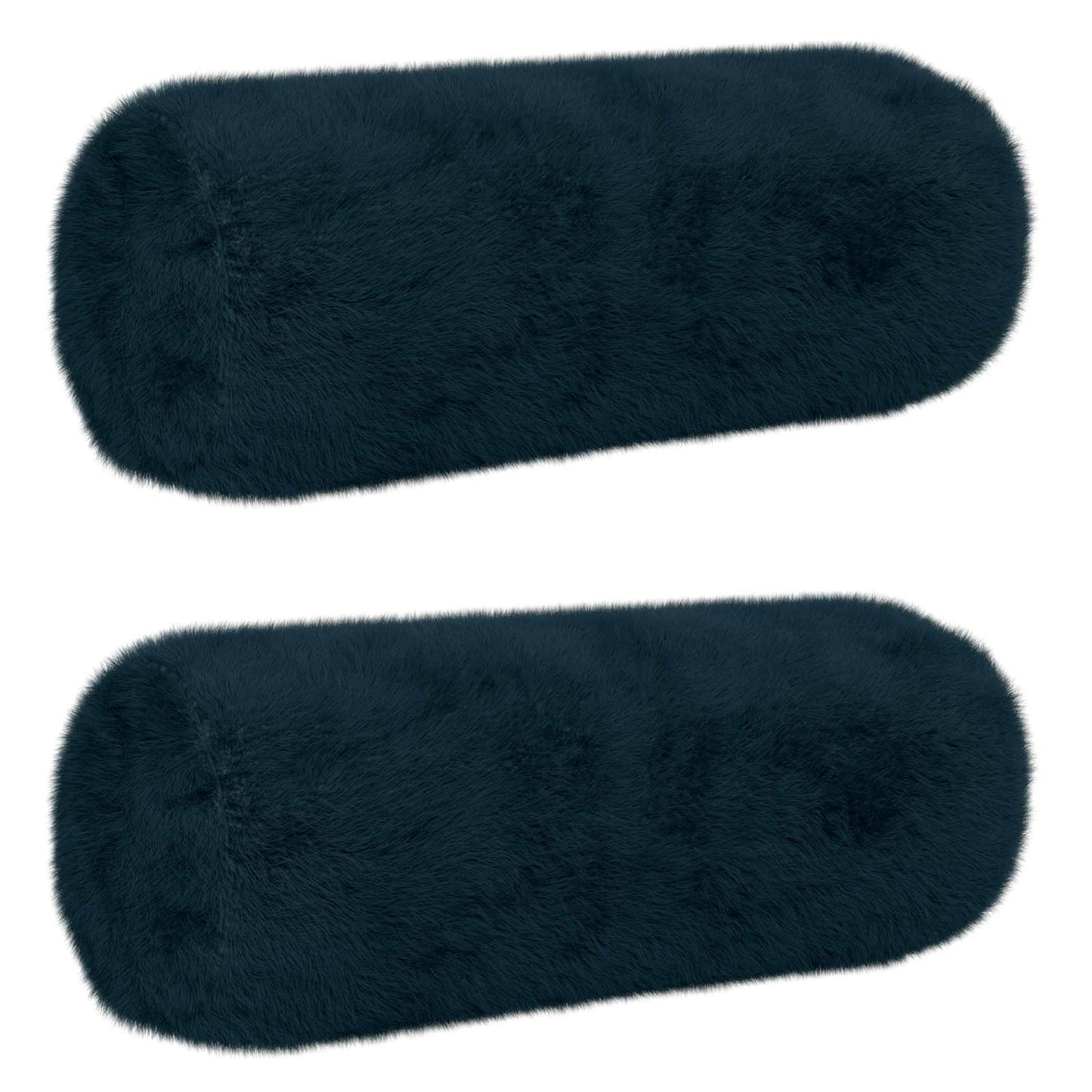 Cushion Cover 2 pcs HEERLEN Navy Blue Ø 15 x 40 cm