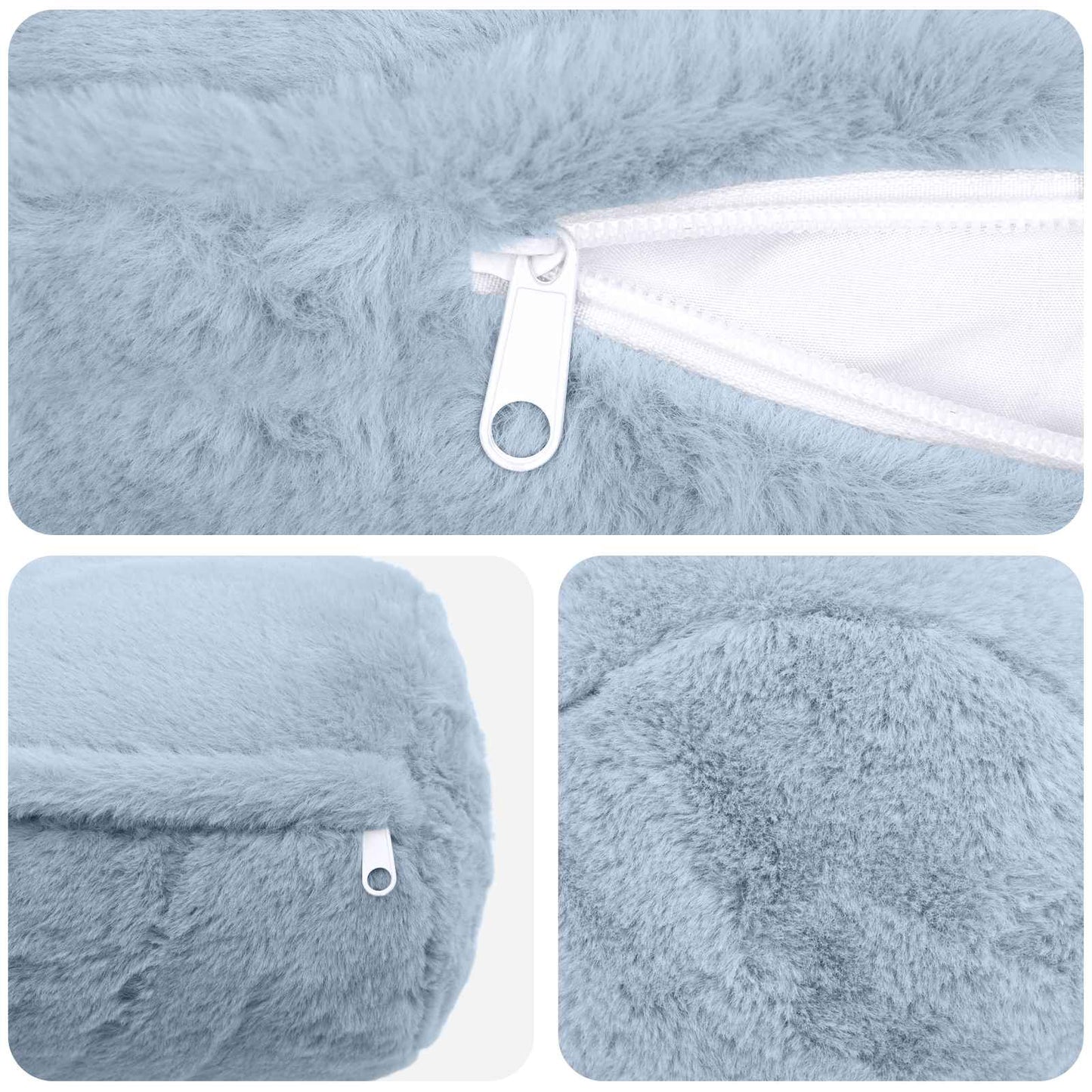 Cushion Cover 2 pcs HEERLEN Light Blue Ø 15 x 40 cm