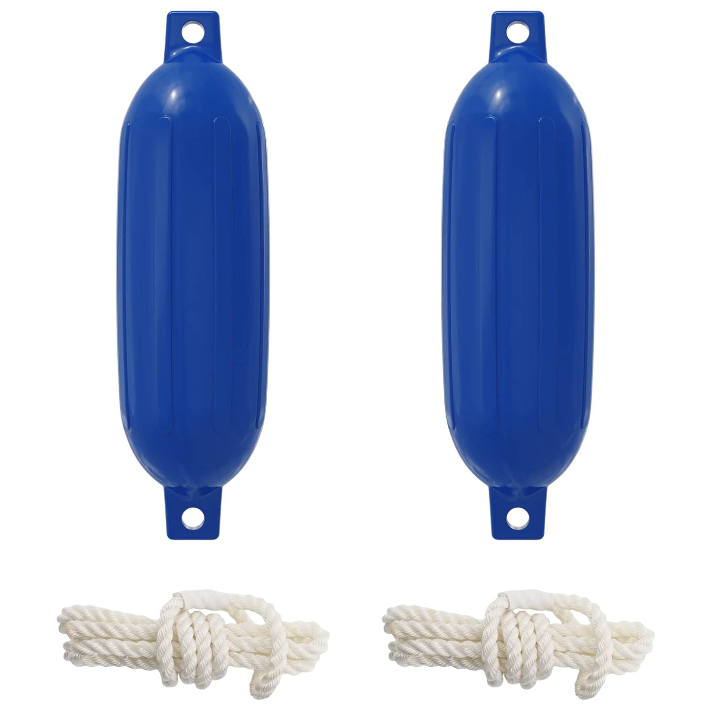 Boat Fenders 2 pcs Ø 11 x 40 cm Blue PVC