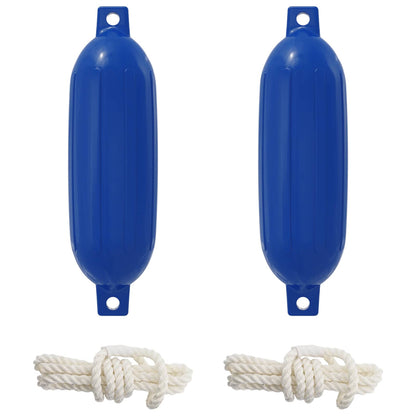 Boat Fenders 2 pcs Ø 11 x 40 cm Blue PVC
